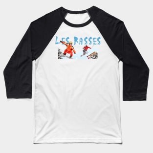 Skiing and snowboarding in Les Rasses Baseball T-Shirt